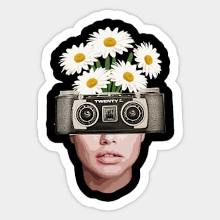 Flower Face Sticker